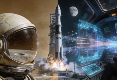 Casque expédition lunaire fusée Artemis 2