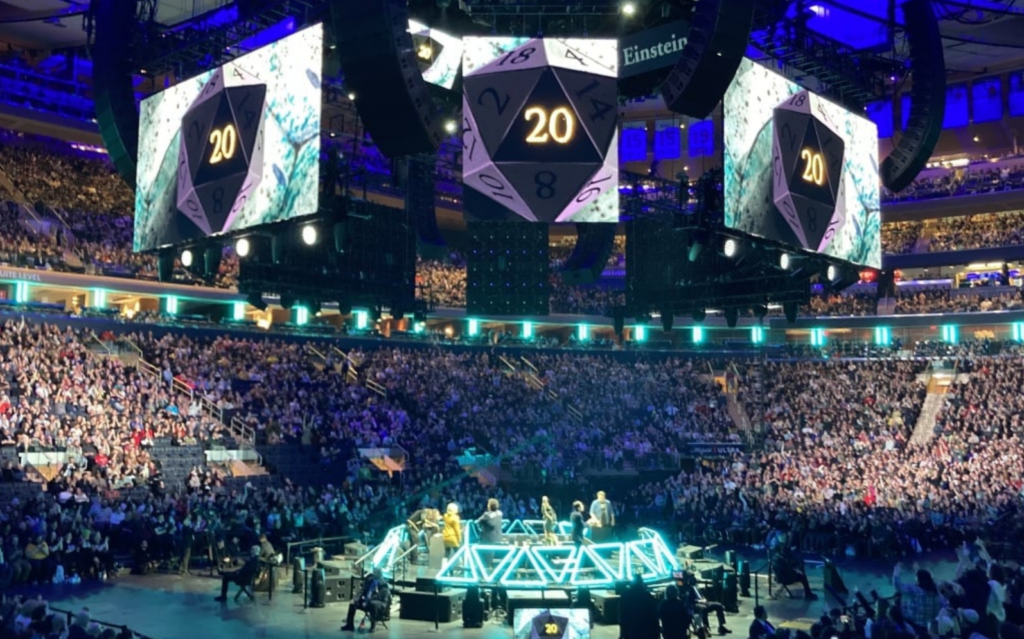 image d'un stade entier de roliste qui assiste a une partie en direct aux USA