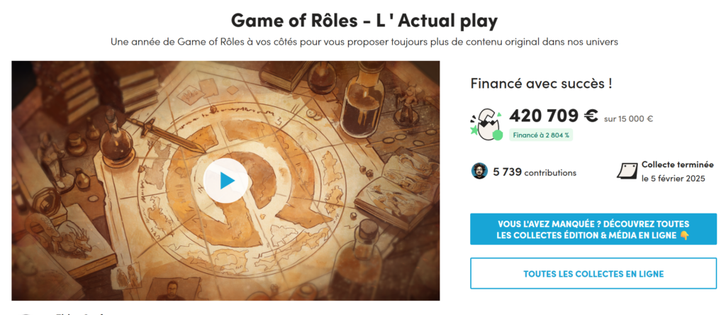 visuel de la campagne de financement participatif 2025