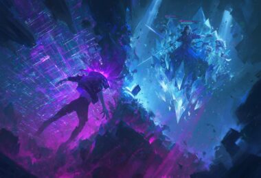 Fusion visuelle des origines du LitRPG entre cyberpunk occidental et univers de MMORPG japonais façon Sword Art Online