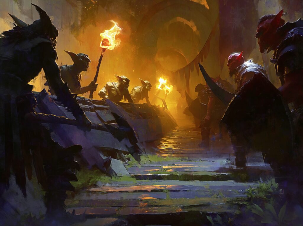 Illustration chef gobelin