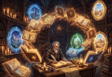 Un magicien étudie les plans et les passages entre les mondes donjons et dragons 5.5e 2024