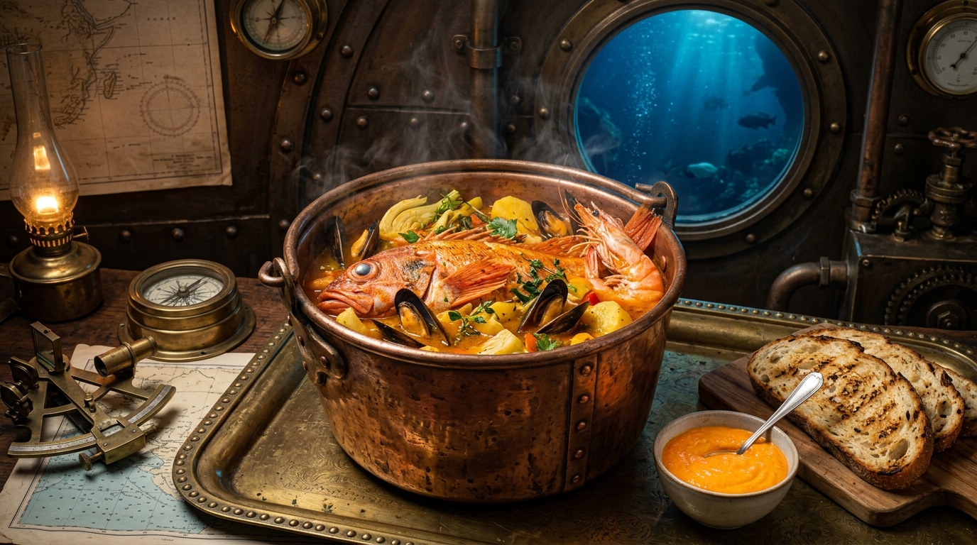 bouillabaisse nautilus verne sous marin poissons