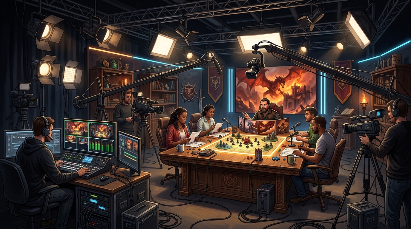 Studio professionnel haut de gamme dédié au streaming JDR Critical Role