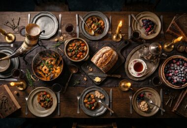cuisine geek hub table banquet litteraire