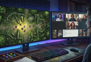 Interface moderne de Foundry VTT avec bataille fantastique sur table virtuelle