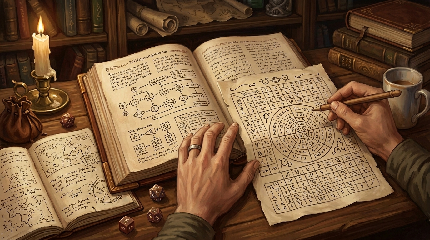 Mythic GM Emulator générant des scénarios aléatoires pour le solo