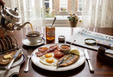 petit dejeuner victorien sherlock holmes baker street
