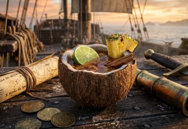 punch pirate stevenson rhum noix coco tresor