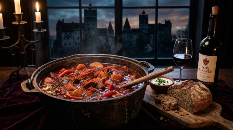 ragout transylvanien dracula goulasch paprika chateau