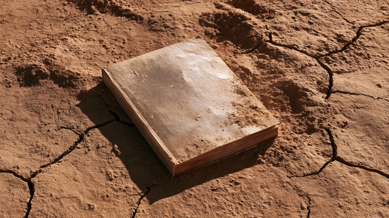 Dark Sun, le monde de Donjons & Dragons où la magie tue la vie 2 Un roman d'import jamais traduit, couverture neutre, posé sur le sable craquelé d'un désert, symbole de manque