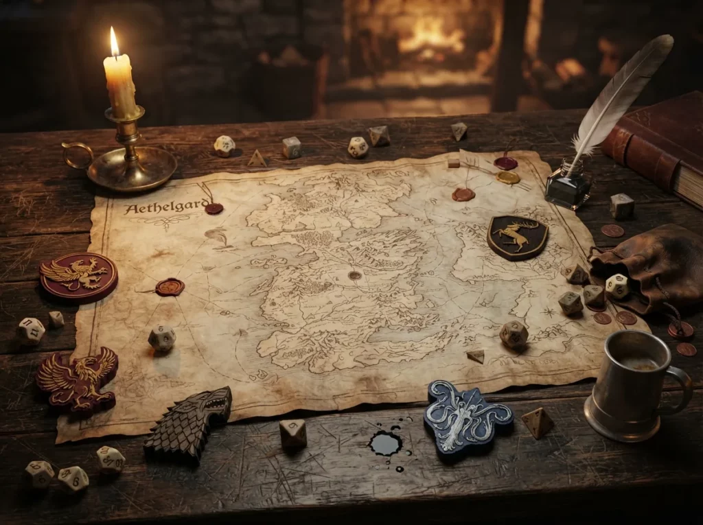trone de fer jdr table de jeu