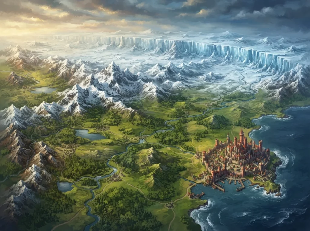 westeros carte continent sept couronnes