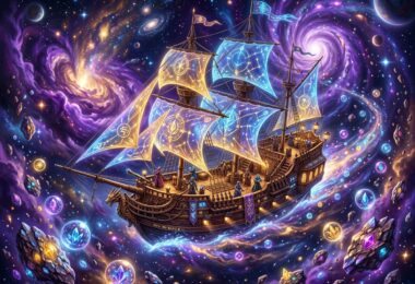 Un bateau volant dans l'astral.