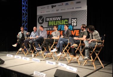 Le casting de la série Silicon Valley réuni sur scène lors d'un panel au festival SXSW 2016 à Austin
